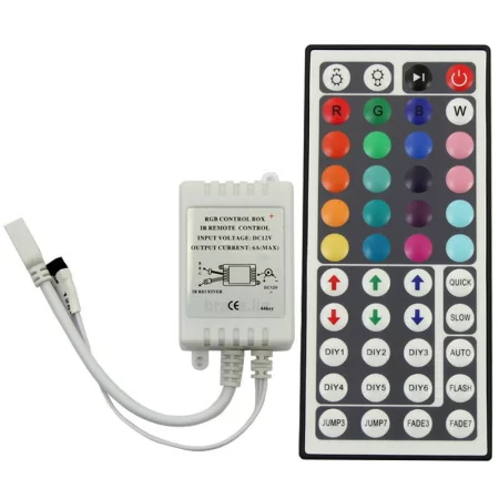 RGB Ovládač IR 12V, 6A - 44 tlačidiel, AMPUL.EU