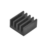 Universal aluminum heatsink with a size of 8.8x8.8x5mm with heat-conducting adhesive tape.