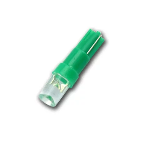 T5, 5mm LED süllyesztett előlap - Zöld, AMPUL.EU