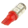 LED 9x 5050 SMD socket T10, W5W - Red, AMPUL.eu