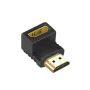 Connecting 90° HDMI adapter right designed for connecting HDMI cable in tight spaces.