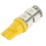 LED 9x 5050 SMD socket T10, W5W - Yellow, AMPUL.eu