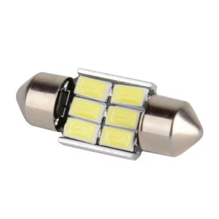 LED 6x 5730 SMD SUFIT alumínium hűtő, CANBUS - 31mm, fehér