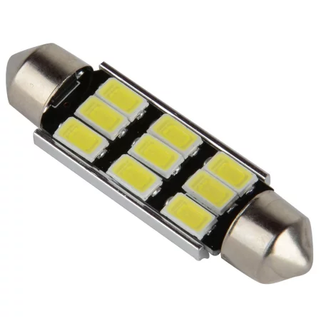 LED 9x 5730 SMD SUFIT Aluminium cooling, CANBUS - 41mm, White