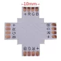 Cross for LED strips, 4-pin, 10mm, AMPUL.eu