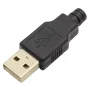 Konektor USB typ A kabelový, samec, AMPUL.eu