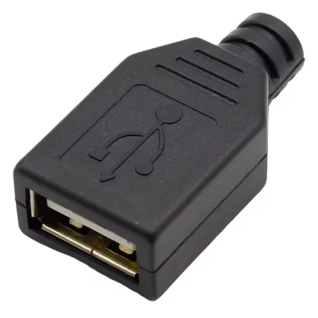 USB type A cable connector, female, AMPUL.EU