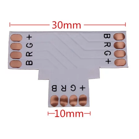 T pro LED pásky, 4-pin, 10mm, AMPUL.EU