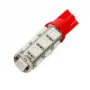 LED 13x 5050 SMD pätice T10, W5W - Červená, AMPUL.EU