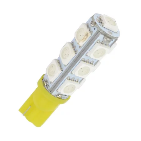 LED 13x 5050 SMD socket T10, W5W - Yellow, AMPUL.eu