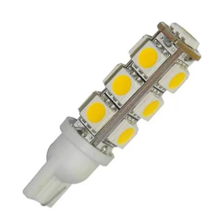 LED 13x 5050 SMD socket T10, W5W - Warm White, AMPUL.eu