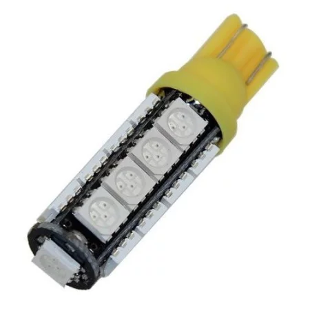 LED 17x 5050 SMD pätice T10, W5W - Žltá, AMPUL.EU