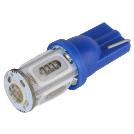 LED 5x COB pätice T10, W5W - Modrá, AMPUL.EU