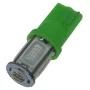 LED 5x COB socket T10, W5W - Green, AMPUL.eu