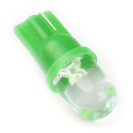 LED 10 mm-es aljzat T10, W5W - Zöld, AMPUL.EU