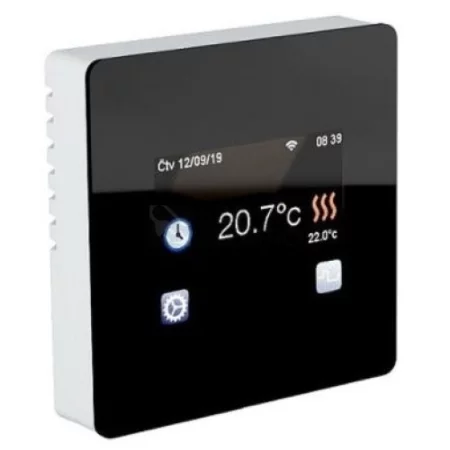 Thermostat floor touch Fenix TFT WiFi 4200142 black, AMPUL.eu