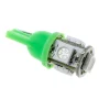 LED 5x 5050 SMD socket T10, W5W - Green, 24V, AMPUL.eu