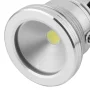 LED Spotlight waterproof silver 12V, 10W, warm white, AMPUL.eu