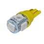 LED 5x 5050 SMD socket T10, W5W - Yellow, 24V, AMPUL.eu