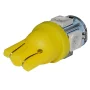 LED 5x 5050 SMD socket T10, W5W - Yellow, 24V, AMPUL.eu