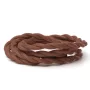 Retro spiral cable, wire with textile cover 2x0.75mm, brown