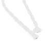 Retro cable spiral, wire with textile cover 2x0.75mm, white
