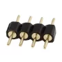 Coupler for LED strips black, 4-pin - male/female, AMPUL.eu