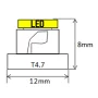 T4.7, 1x 5050 SMD LED - Yellow, AMPUL.eu