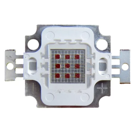 SMD LED Dioda 10W 8:1, Červená 660nm + Modrá 445nm, AMPUL.eu