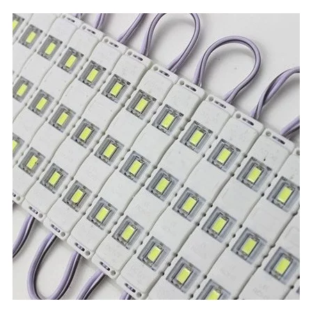 LED modul 3x 5730, 0.72W, Bílý 6000K, AMPUL.eu