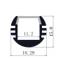 Hliníkový profil pro LED pásek ALMP06, AMPUL.eu