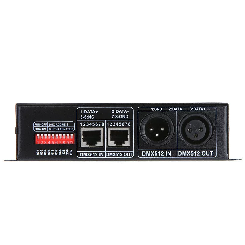 DMX 512 Decoder 6 Channel 4A/CH Controller Stage Lighting Controller DJ Lighting CMOS Output 