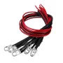 LED 5mm with resistor, 20cm, Red, AMPUL.EU