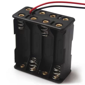 8 AA Zellen Batterie 12V Clip Halter Box Case mit EIN AUS Schalter Kabe  ec 