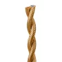 Retro cable spiral, wire with textile cover 2x0.75mm², gold