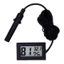 Digital hygrometer and thermometer with external number 1 meter long. Temperature range -50°C - 70°C.